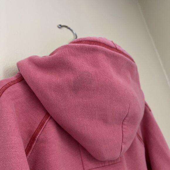 HOLLISTER Y2K 2000s Raised Stitched Collegiate Logo Graphic Hoodie, Pink- XL - Picture 8 of 8